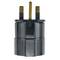 EU auf UK Adapter stecker mit 2 pin rundstecker um BS1363 stecker schwarz
