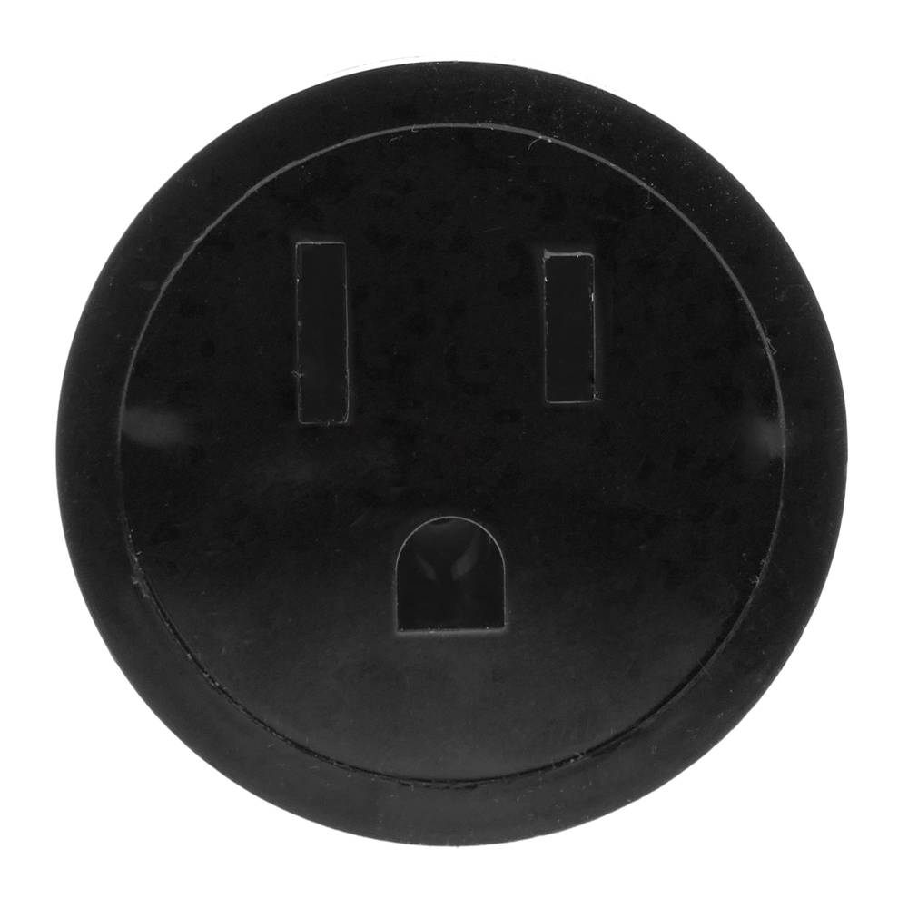 USA to EU Adapter plug with NEMA5-15R female plug to 2 pin male round plug