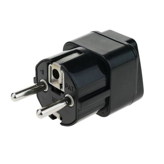 Adaptador endoll universal a norma Europea Clavilla multienchufe femella a Schuko mascle F CEE 7/4