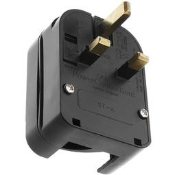 Adaptador endoll Europa a Regne Unit tipus connector schuko femella a connector BS1363 mascle fix