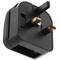 EU auf UK Adapter stecker mit 2 pin rundstecker C um BS1363 stecker fest