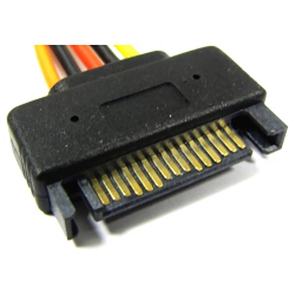 In reality Repair possible pale SATA Power Cable 15-pin male/female 100 cm - Cablematic