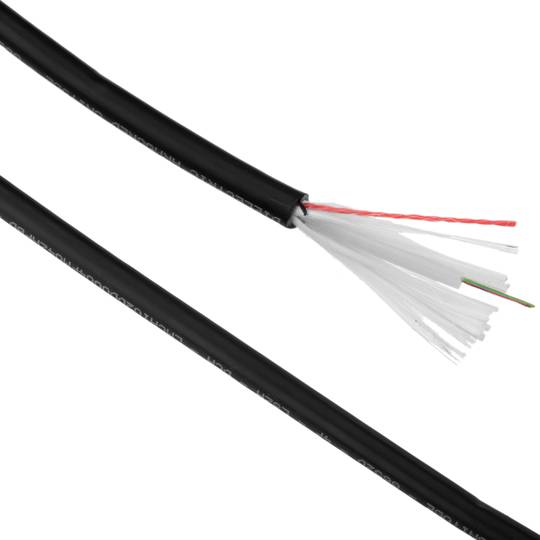 Bobina de fibra òptica 9/125 monomode 4 fibres exterior de 100 m OS2