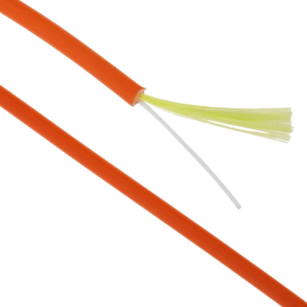 Bobina de fibra óptica 50/125 multimodo 3.0 mm simplex de 300 m OM2