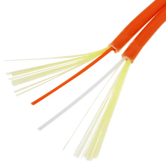 Optical fiber coil 3.0 mm duplex 50/125 multimode 100 m OM2