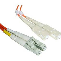 Cable de fibra óptica LC a SC multimode duplex 62.5/125 de 25 m