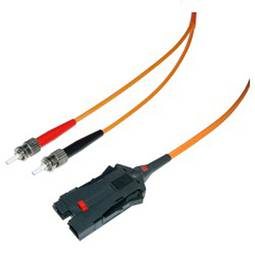 FDDI fiber optic cable to ST multimode duplex 62.5/125 of 1 m