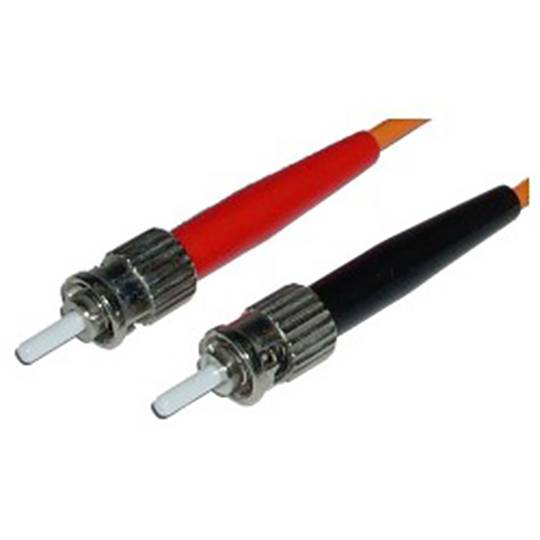 FDDI fiber optic cable to ST multimode duplex 62.5/125 of 1 m