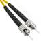 Glasvezelkabel ST / PC naar ST / PC single mode duplex 9/125 van 100m OS2