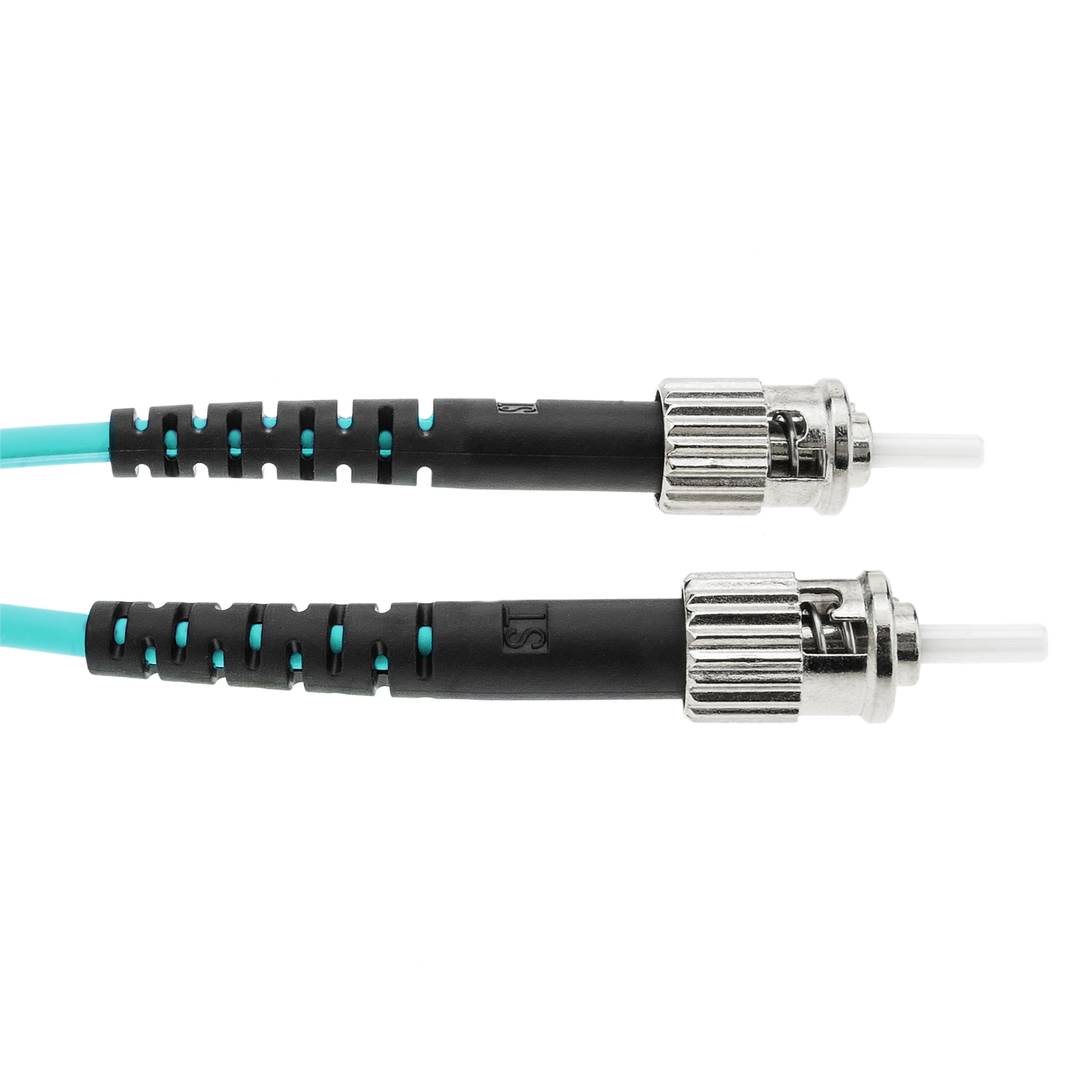 CableMarkt - Cable de fibra óptica OM4 para router de ST a ST multimodo  simplex 50µm/125µm