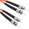 Kabel światłowodowy wielomodowy dupleks ST / PC do ST / PC 50/125 o długości 100 m OM2