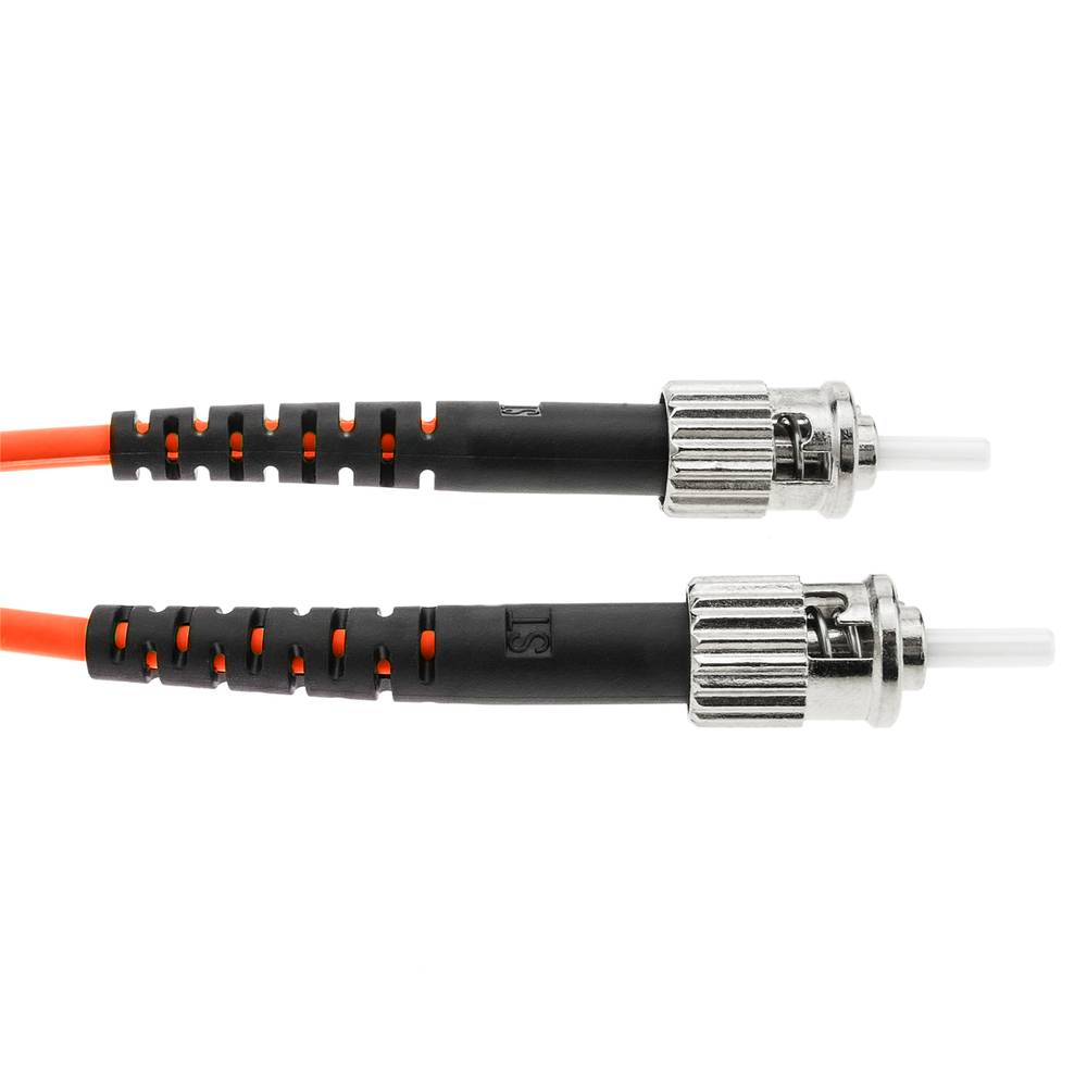 Kabel światłowodowy wielomodowy dupleks ST / PC do ST / PC 50/125 o długości 100 m OM2