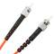 Kabel światłowodowy wielomodowy dupleks ST / PC do ST / PC 50/125 o długości 100 m OM2