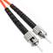 Kabel światłowodowy wielomodowy dupleks ST / PC do ST / PC 50/125 o długości 100 m OM2