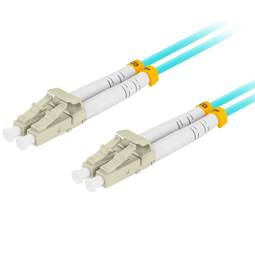 Cavo in fibra ottica Lanberg LC/UPC a LC/UPC MM Duplex OM3 1m