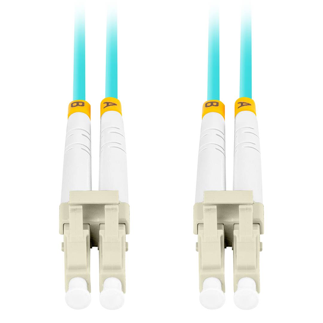 Kabel światłowodowy Lanberg LC/UPC na LC/UPC MM Duplex OM3 1m