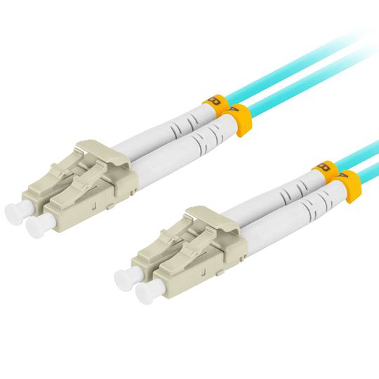 Glasfaserkabel Lanberg LC/UPC auf LC/UPC MM Duplex OM3 2m