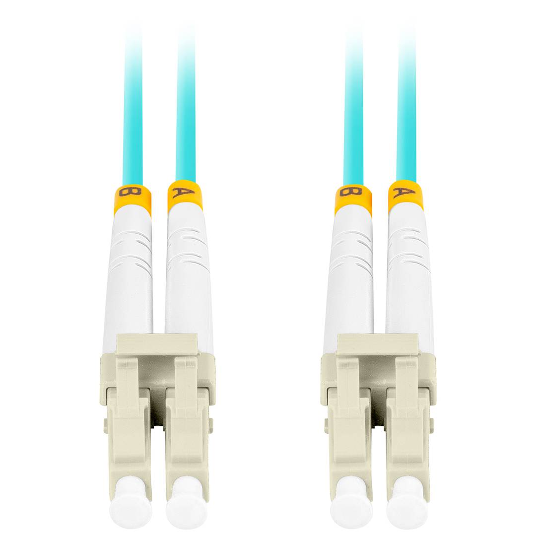 Lanberg Cable de fibra óptica LC/UPC-LC/UPC multimodo duplex LSZH OM3 50/125 azul 3m