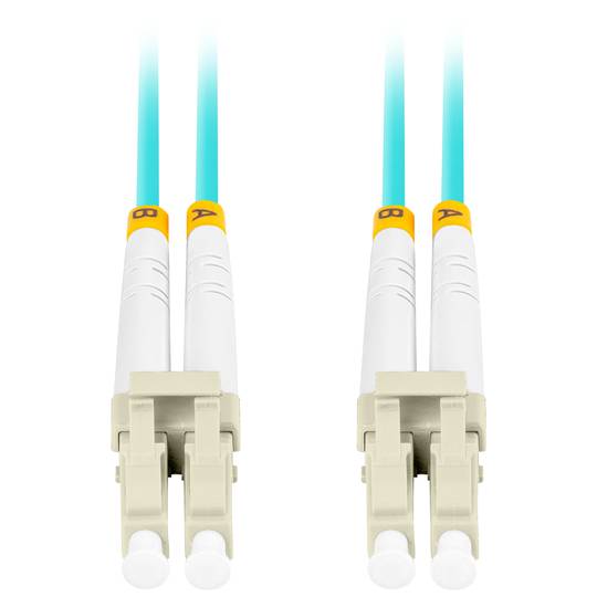 Lanberg Cable de fibra óptica LC/UPC-LC/UPC multimodo duplex LSZH OM3 50/125 azul 3m