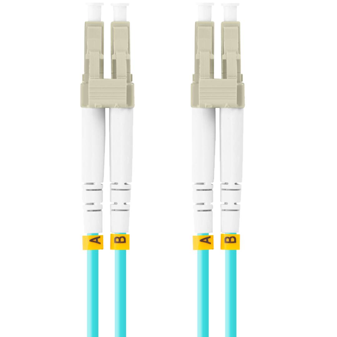 Lanberg Cable de fibra óptica LC/UPC-LC/UPC multimodo duplex LSZH OM3 50/125 azul 3m