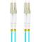 Lanberg Cable de fibra óptica LC/UPC-LC/UPC multimodo duplex LSZH OM3 50/125 azul 3m