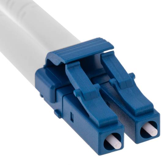 Cable de fibra òptica G652.D amb connectors LC/UPC a LC/UPC monomode dúplex 9/125 de 0,5 m OS2