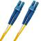 Cavo in fibra ottica G657A1 con connettori duplex 9/125 monomodali da LC/UPC a LC/UPC 2 m OS2