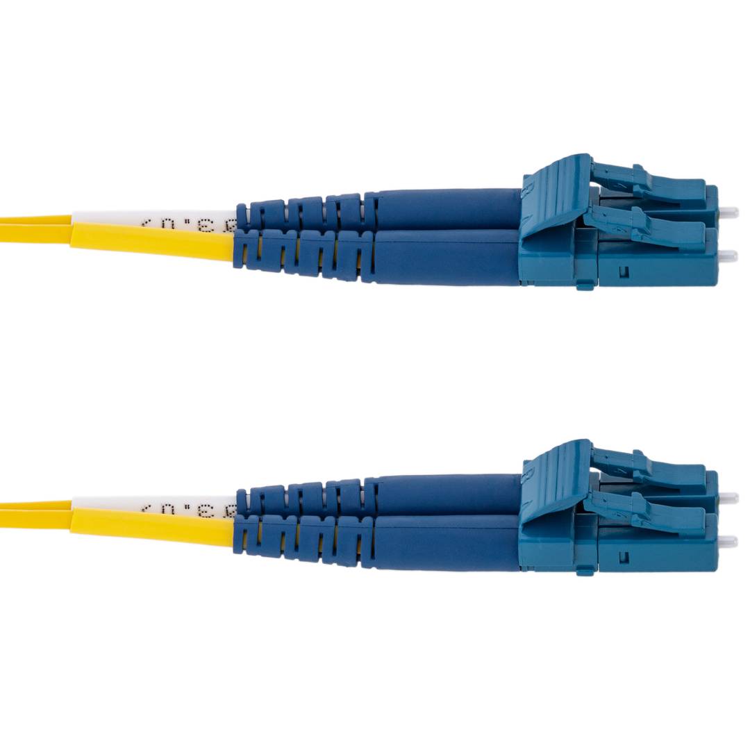 Cable de fibra óptica G657A1 con conectores LC/UPC a LC/UPC monomodo dúplex 9/125 de 5m OS2