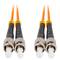 Lanberg ST/UPC auf ST/UPC Duplex-Glasfaserkabel 15 Meter orange FO-STST-MD21-0150-OG