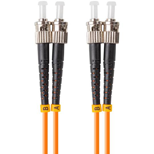 Lanberg ST/UPC auf ST/UPC Duplex-Glasfaserkabel 15 Meter orange FO-STST-MD21-0150-OG