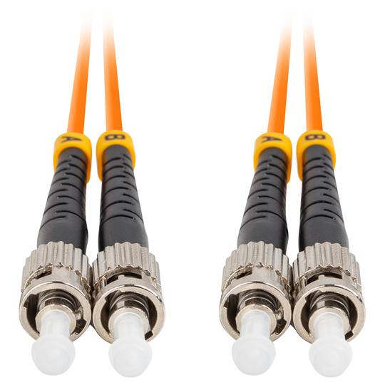 Lanberg ST/UPC auf ST/UPC Duplex-Glasfaserkabel 1 Meter orange Farbe FO-STST-MD21-0010-OG