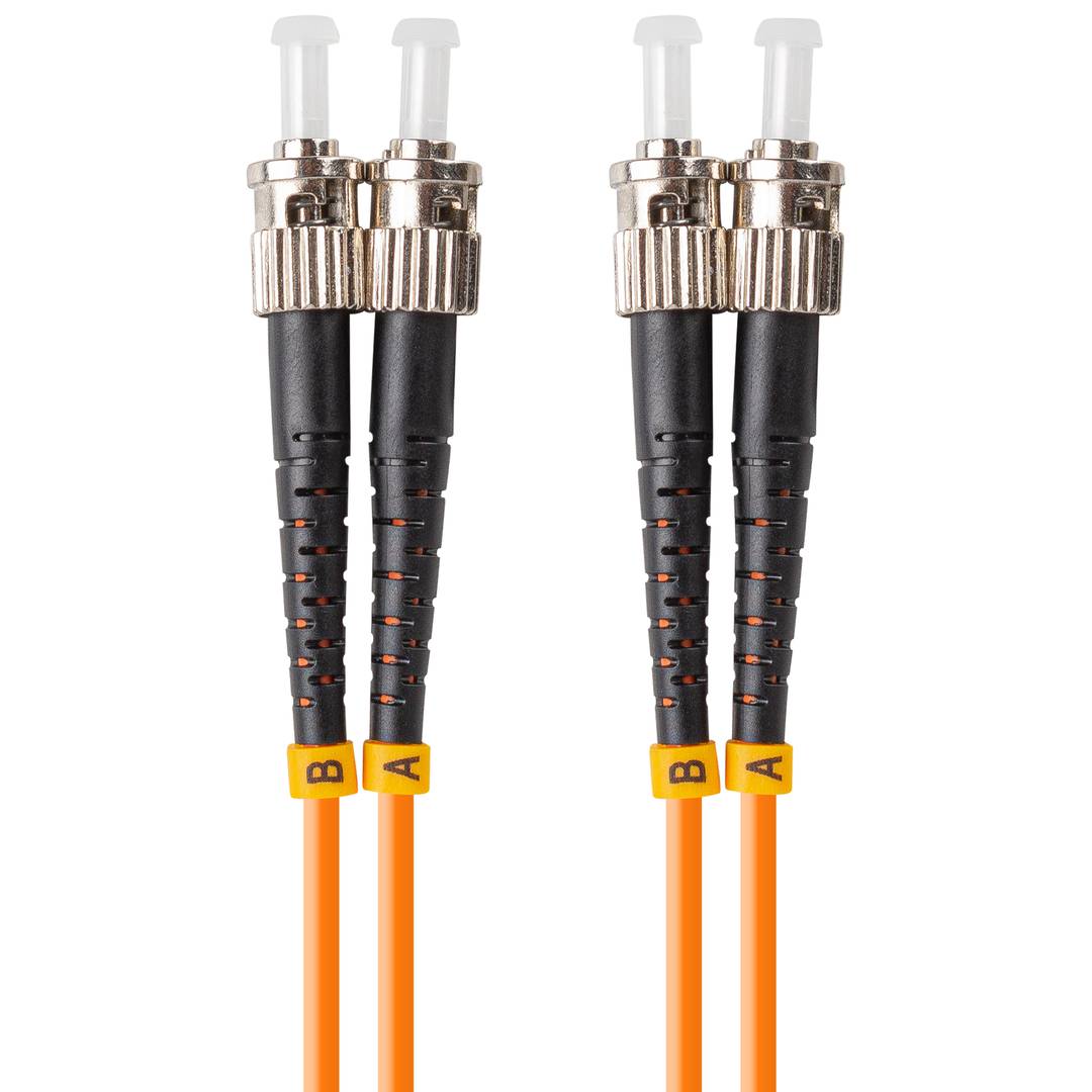 Lanberg ST/UPC auf ST/UPC Duplex-Glasfaserkabel 1 Meter orange Farbe FO-STST-MD21-0010-OG