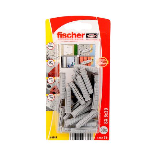 Pack of 10 units screw and plug 8x40mm Fischer 90894
