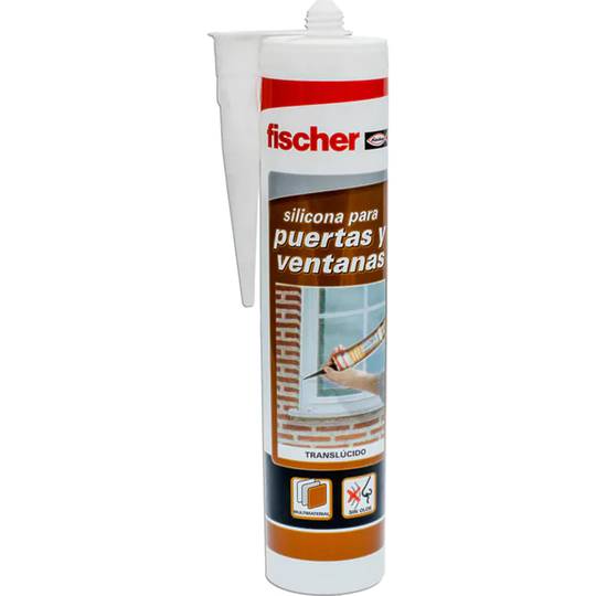 Silicona neutra translúcida de 300ml Fischer 505445