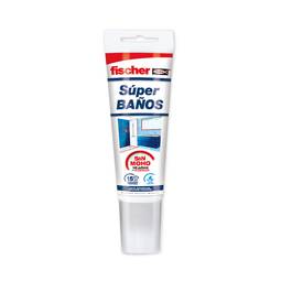 Silicona super para baños transparente 100ml Fischer 563517