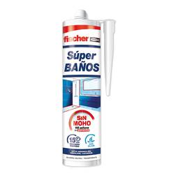 Silicona super antimoho translúcida de 280ml Fischer 563065