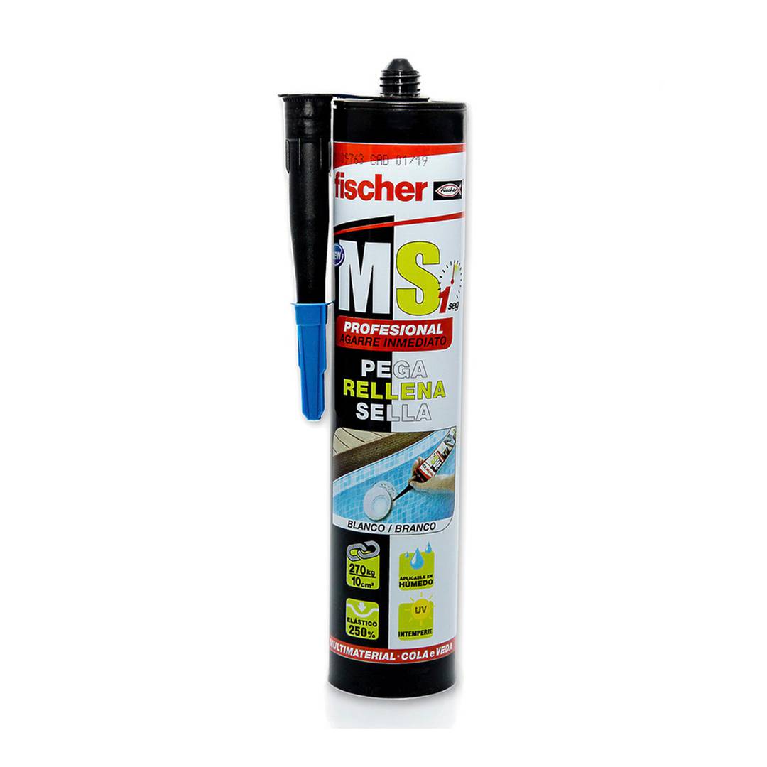 Segellant adhesiu blanc MS de 290 ml Fischer 519364