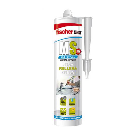 Fischer 546189 MS Przezroczysty klej i uszczelniacz 290 ml