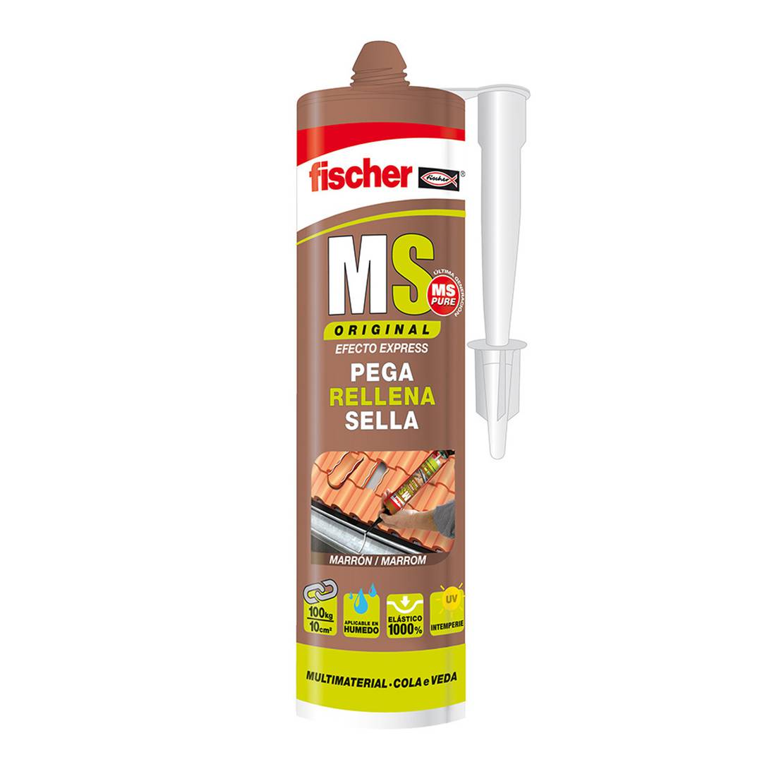 Segellant adhesiu marró MS de 290 ml Fischer 546186