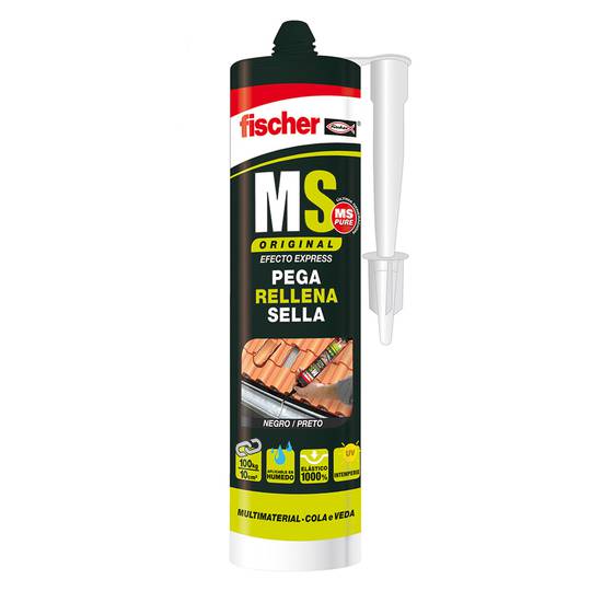 Segellant adhesiu negre MS de 290 ml Fischer 546187