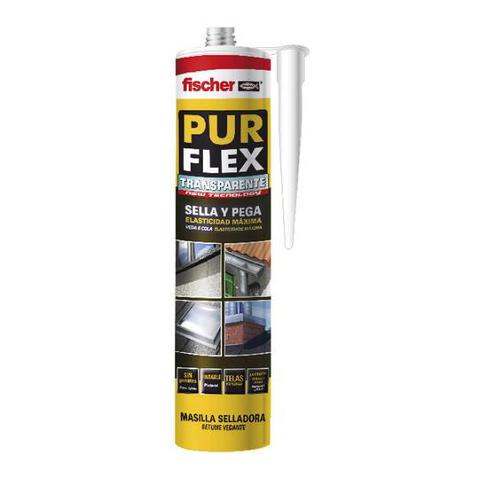 Fischer 522204 Mastice Sigillante PurFlex Trasparente 310 ml