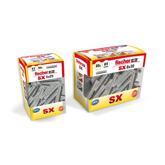 Pack of 180 units SX plug 4x20mm Fischer 553432