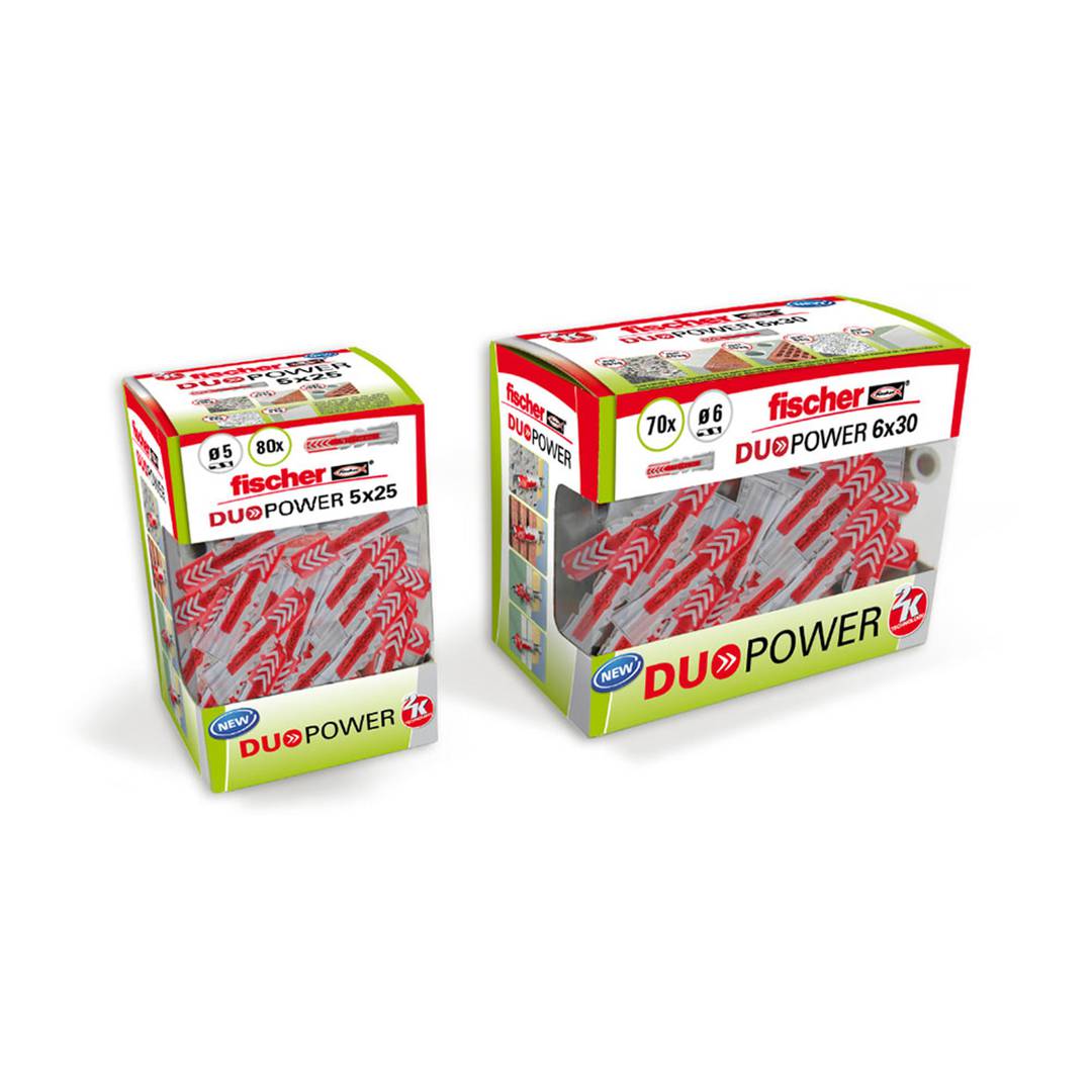Pack de 70 unitats tac DuoPower 6x30mm Fischer 536386