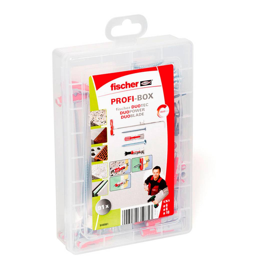 Pak van 91 stuks DuoLine plug met Fischer 548861 schroeven