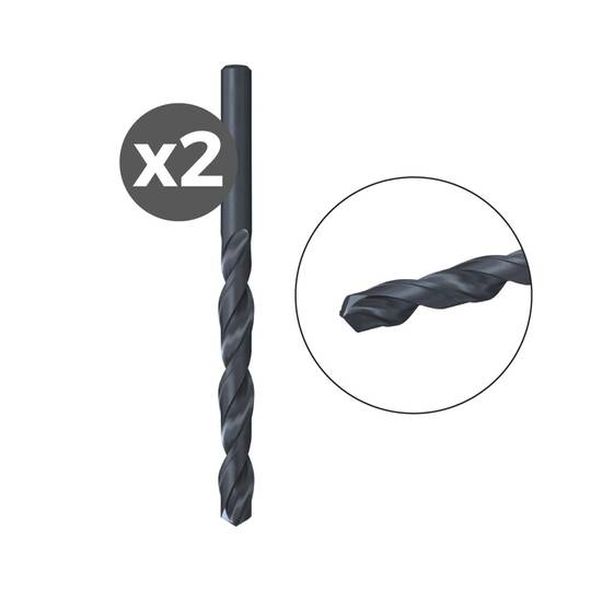 Pack of 2 units drill bit for metal HSS-R DIN338 2.0x24/49 2K Fischer ...