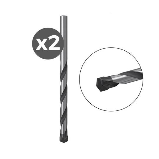 Packung mit 2 Stück Bohrer für Wand 3x60/2K Fischer 530575