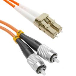 Cable de fibra òptica FC a LC multimode duplex 62.5/125 de 2 m