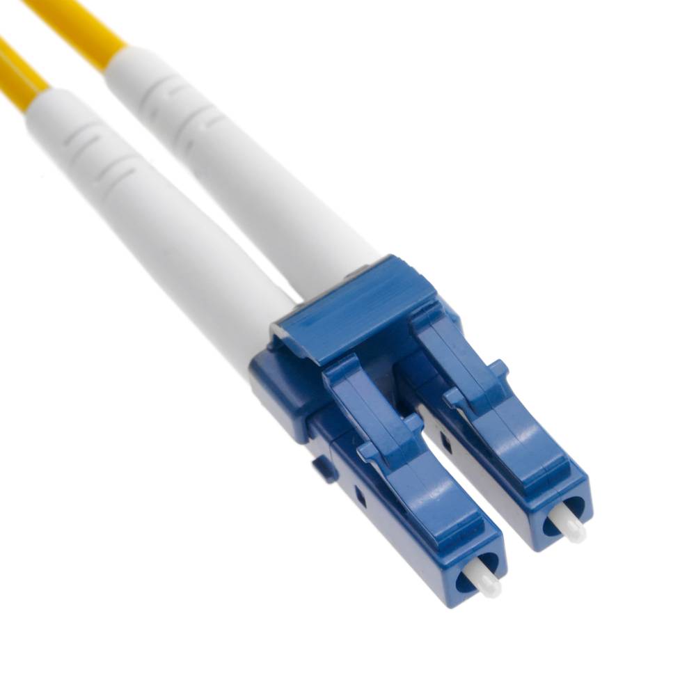 Câble fibre optique LC/PC à SC/APC duplex monomode 9/125 3 m - Cablematic