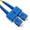 Glasvezelkabel SC / PC naar SC / APC single mode duplex 9/125 van 1 m OS2