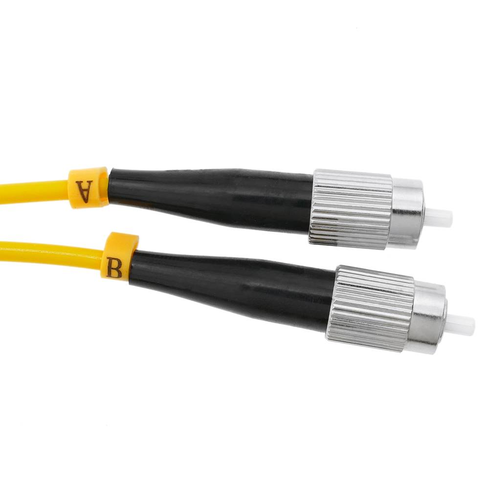 Cabo de Fibra Óptica ST/PC para monomodo duplex ST/APC 9/125 de 50 cm OS2